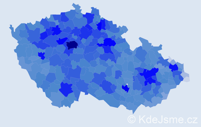 Jméno: 'Vladimír', počet výskytů 92522 v celé ČR