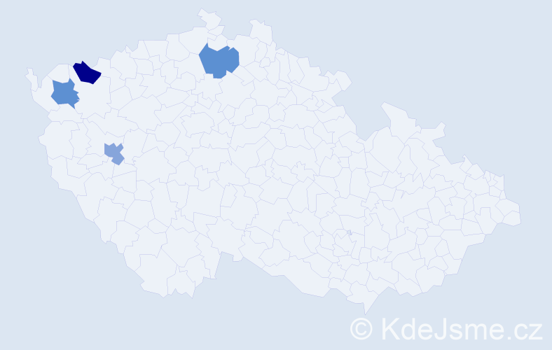 Jméno: 'Jonáš Petr', počet výskytů 4 v celé ČR