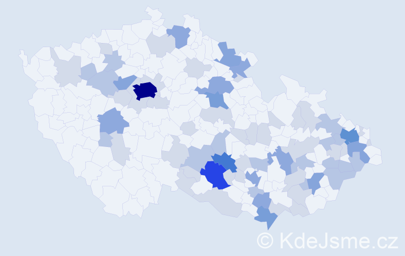 Jméno: 'Jiljí', počet výskytů 159 v celé ČR