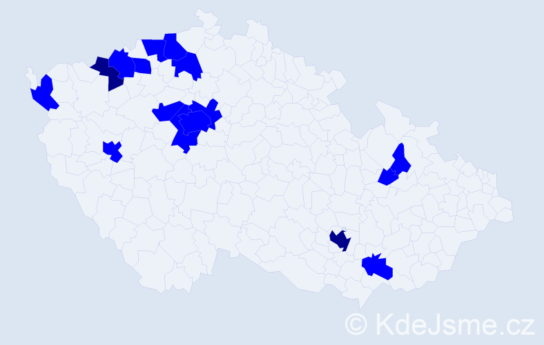 Jméno: 'Colette', počet výskytů 18 v celé ČR