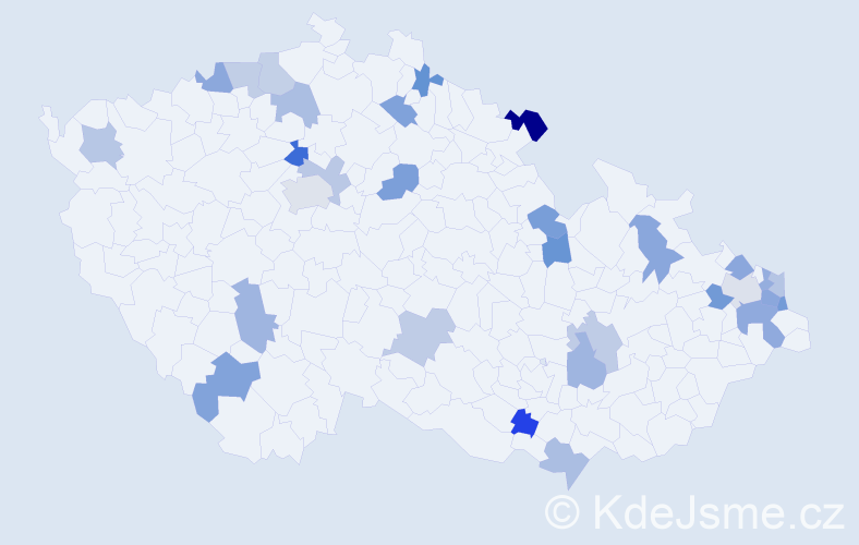 Jméno: 'Apolonia', počet výskytů 36 v celé ČR
