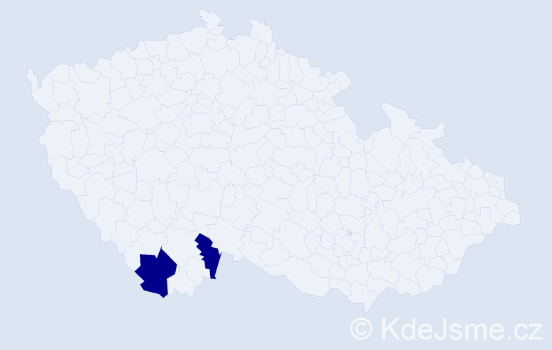 Jméno: 'Imro', počet výskytů 2 v celé ČR