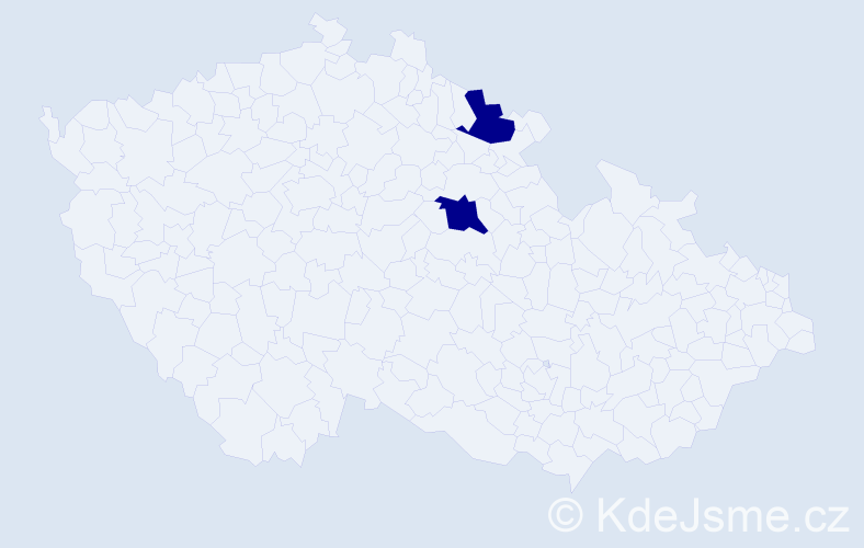 Jméno: 'Vlastmil', počet výskytů 2 v celé ČR