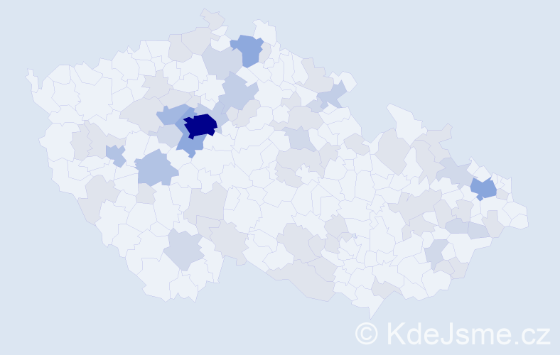 Jméno: 'Olívie', počet výskytů 134 v celé ČR
