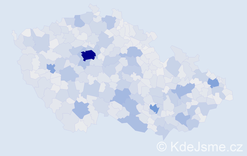 Jméno: 'Bohumila', počet výskytů 9348 v celé ČR