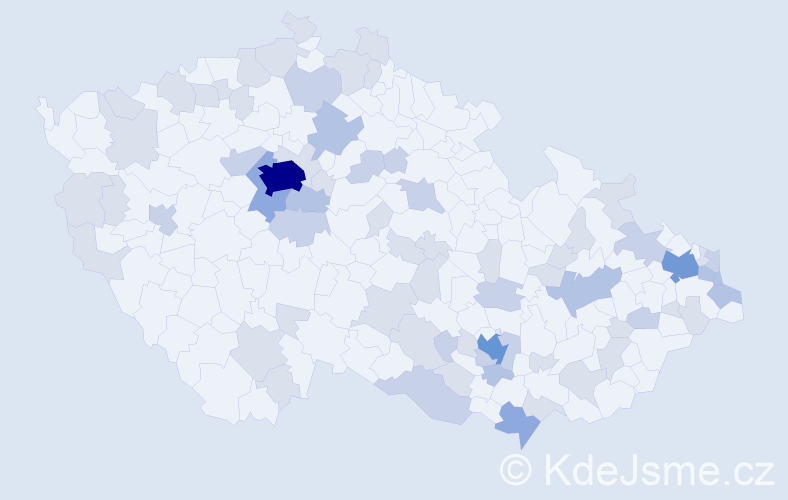 Jméno: 'Bibiana', počet výskytů 139 v celé ČR