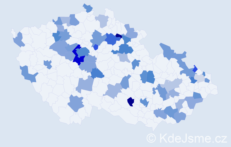 Jméno: 'Sofie Anna', počet výskytů 100 v celé ČR