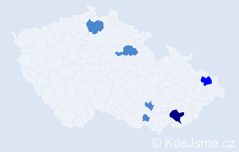 Jméno: 'Cyprián', počet výskytů 9 v celé ČR