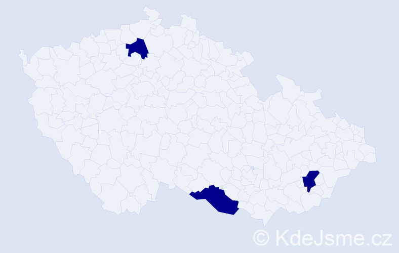 Jméno: 'Purevtsetseg', počet výskytů 3 v celé ČR