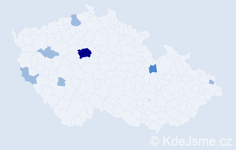 Jméno: 'Serge', počet výskytů 11 v celé ČR
