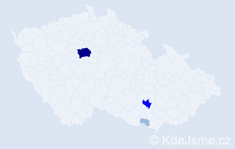 Jméno: 'Eugene', počet výskytů 8 v celé ČR