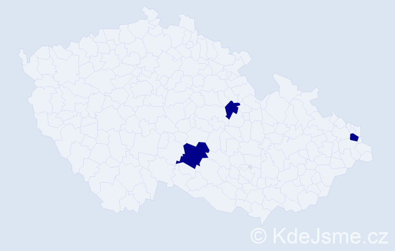 Jméno: 'Lianka', počet výskytů 3 v celé ČR