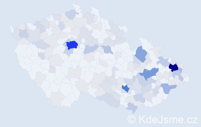 Jméno: 'Jitřenka', počet výskytů 328 v celé ČR