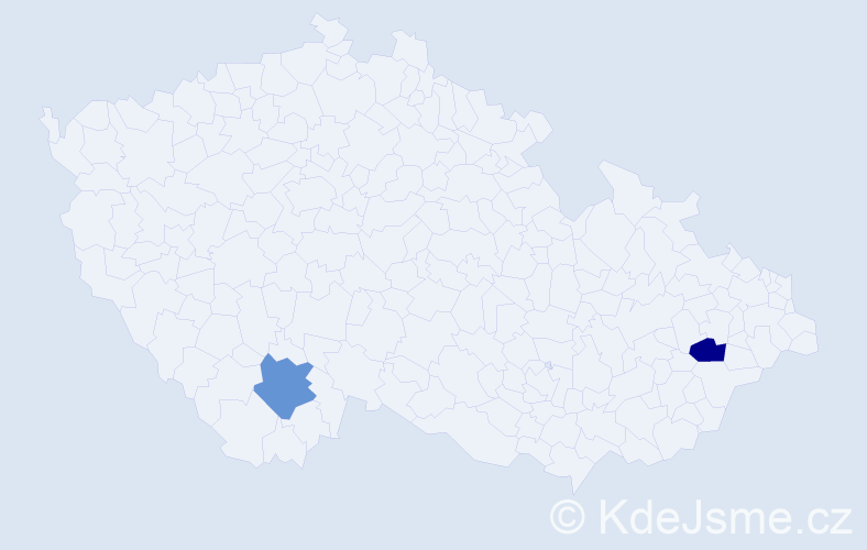 Jméno: 'Ludwik', počet výskytů 2 v celé ČR