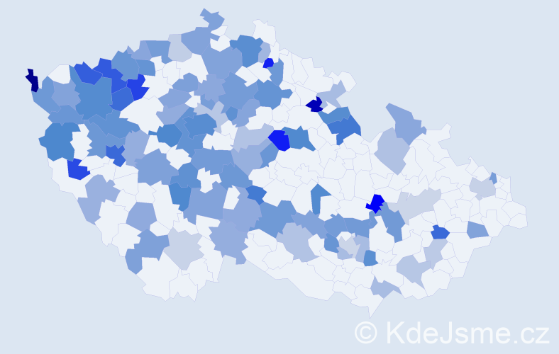 Jméno: 'Olena', počet výskytů 173 v celé ČR