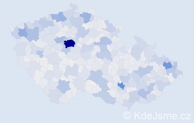 Jméno: 'Erika', počet výskytů 7032 v celé ČR