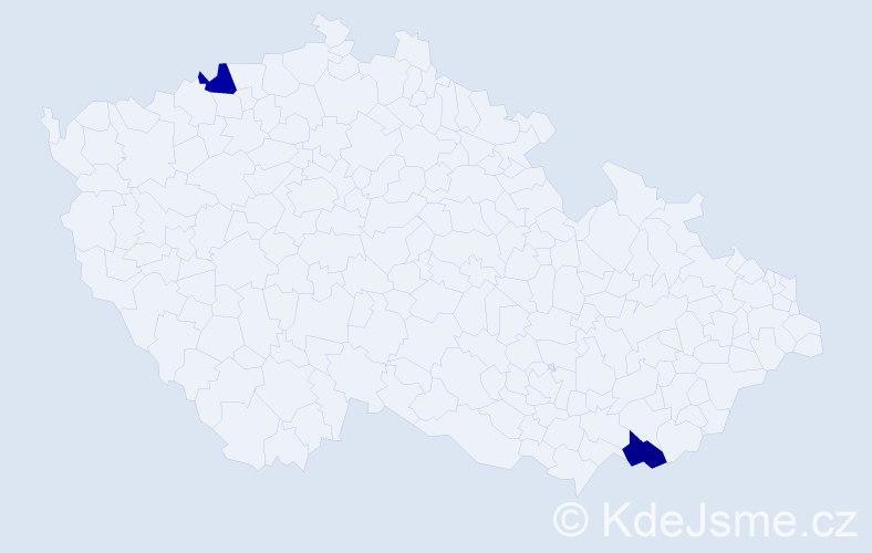 Jméno: 'Lukáš James', počet výskytů 2 v celé ČR