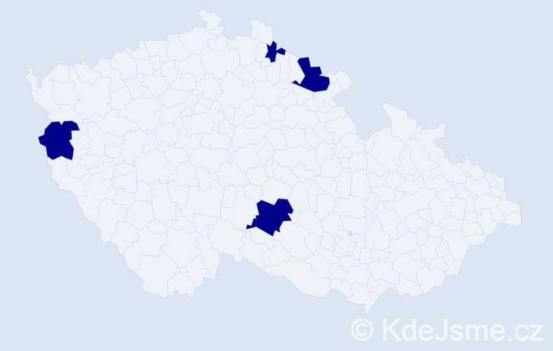 Jméno: 'Trung Duong', počet výskytů 4 v celé ČR