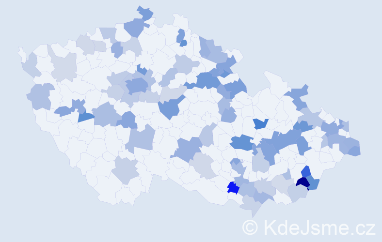 Jméno: 'Anetta', počet výskytů 171 v celé ČR