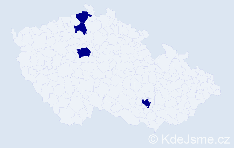 Jméno: 'Daniel Tomas', počet výskytů 4 v celé ČR