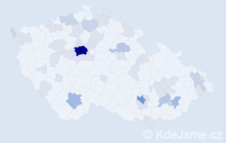 Jméno: 'Michele', počet výskytů 99 v celé ČR