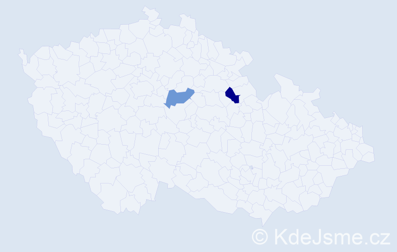 Jméno: 'Robin Samuel', počet výskytů 2 v celé ČR
