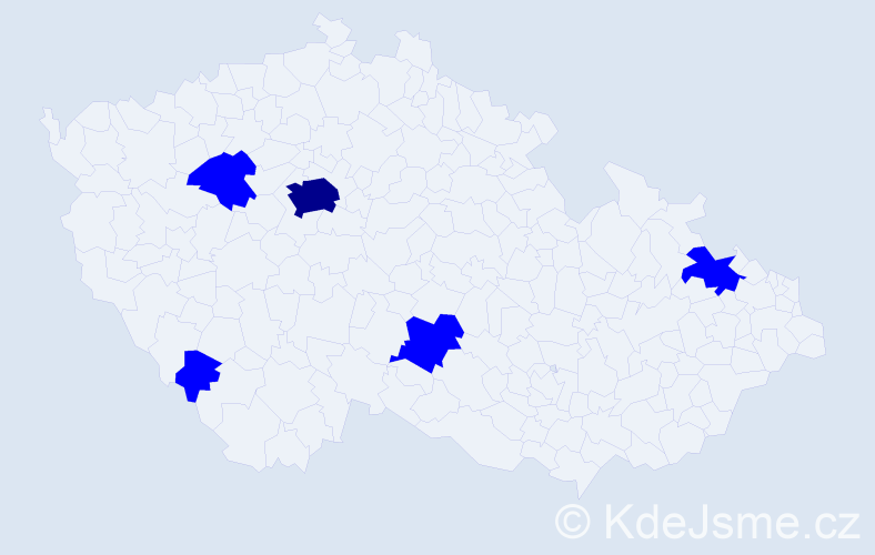 Jméno: 'Filip Petr', počet výskytů 6 v celé ČR