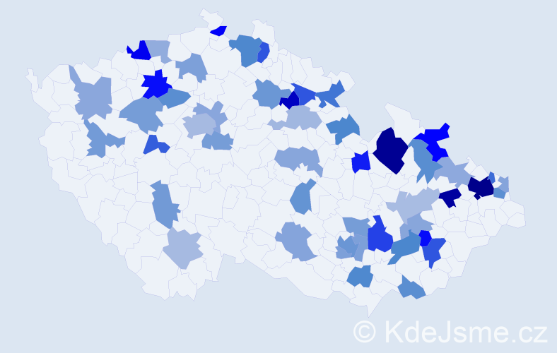 Jméno: 'Ivonka', počet výskytů 82 v celé ČR