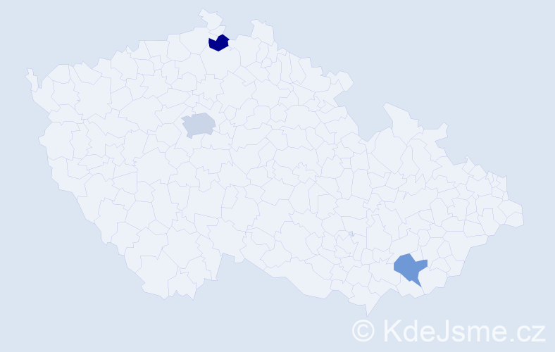 Jméno: 'Nedžad', počet výskytů 4 v celé ČR