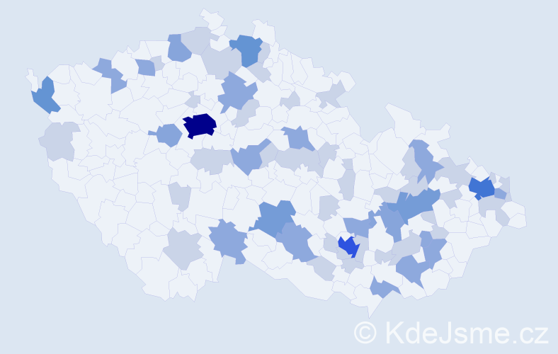 Jméno: 'Chiara', počet výskytů 119 v celé ČR
