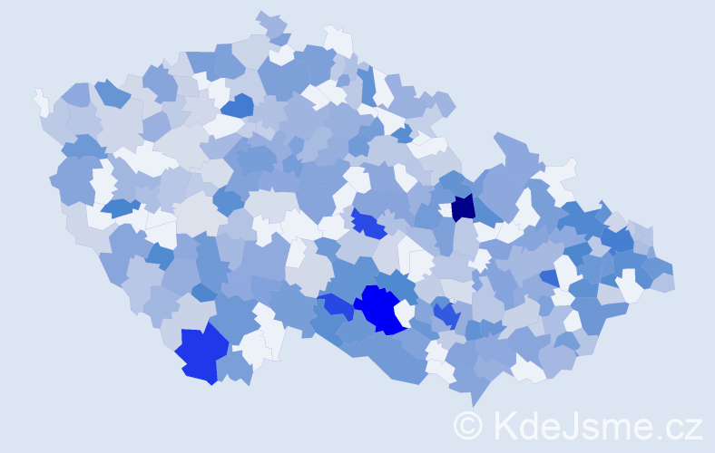 Jméno: 'Tina', počet výskytů 697 v celé ČR