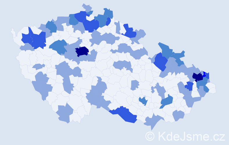 Jméno: 'Rozalia', počet výskytů 119 v celé ČR