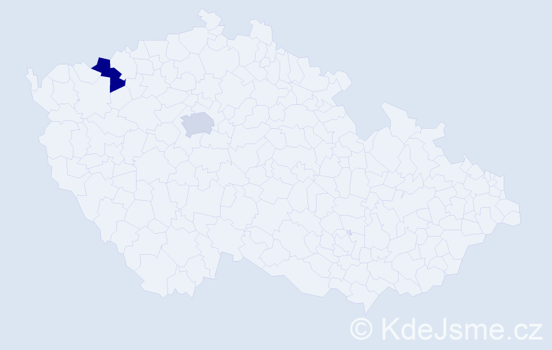 Jméno: 'Bich', počet výskytů 2 v celé ČR