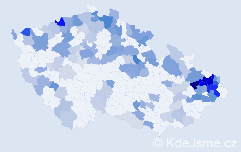 Jméno: 'Ilonka', počet výskytů 317 v celé ČR
