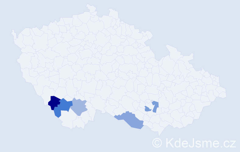 Jméno: 'Berenike', počet výskytů 5 v celé ČR