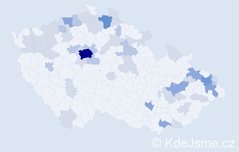 Jméno: 'Nadežda', počet výskytů 113 v celé ČR