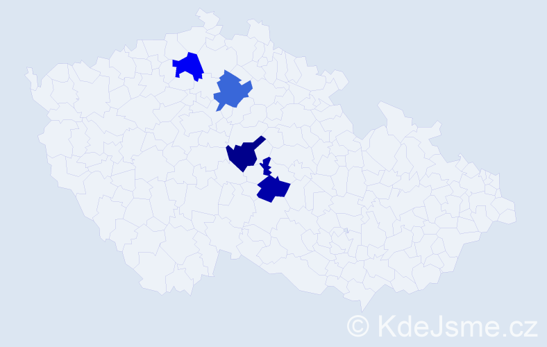 Jméno: 'Enkhbolor', počet výskytů 4 v celé ČR