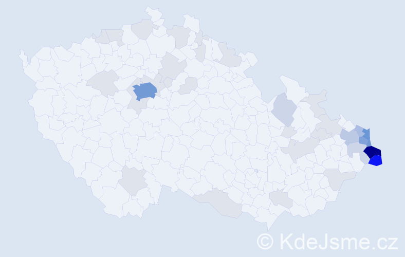Jméno: 'Urszula', počet výskytů 121 v celé ČR