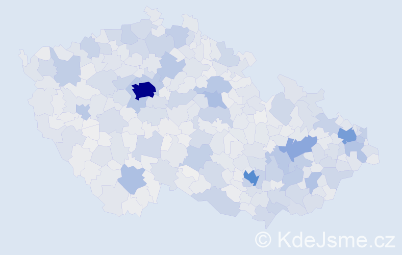 Jméno: 'Elena', počet výskytů 5377 v celé ČR