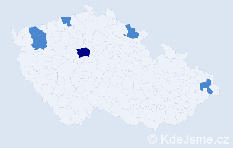 Jméno: 'Ralph', počet výskytů 9 v celé ČR