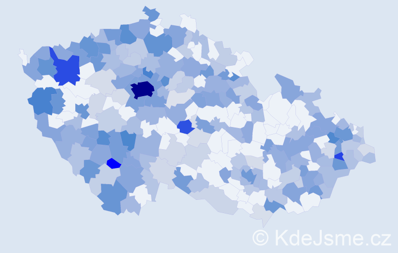Jméno: 'Jelena', počet výskytů 684 v celé ČR