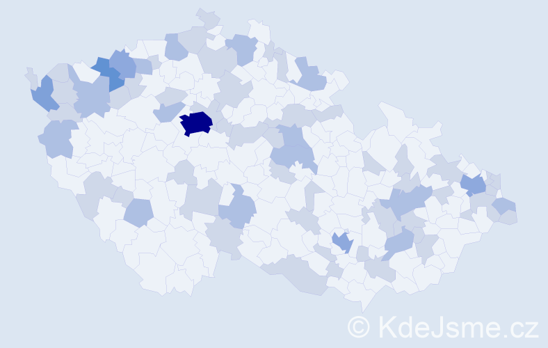 Jméno: 'Mike', počet výskytů 110 v celé ČR