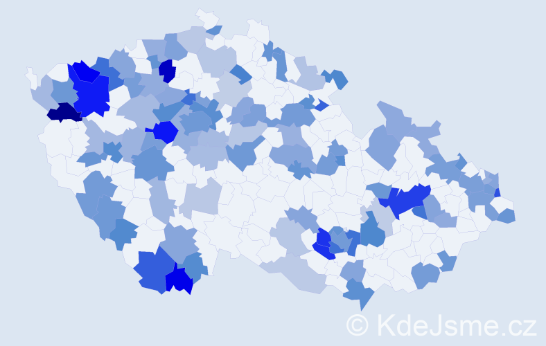 Jméno: 'Dagmara', počet výskytů 212 v celé ČR