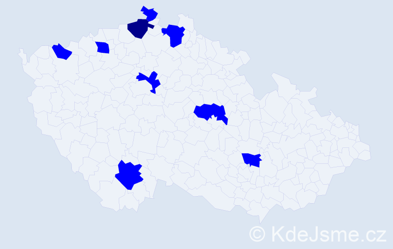 Jméno: 'Filip Pavel', počet výskytů 10 v celé ČR