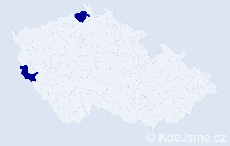 Jméno: 'Andreas Johann', počet výskytů 2 v celé ČR