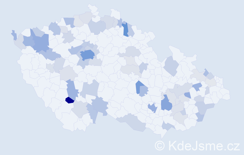 Jméno: 'Tomislav', počet výskytů 184 v celé ČR