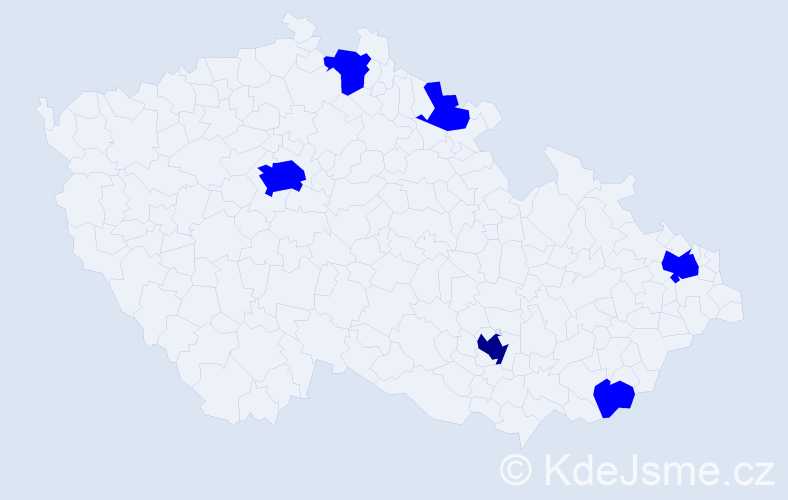 Jméno: 'Vlaslav', počet výskytů 7 v celé ČR