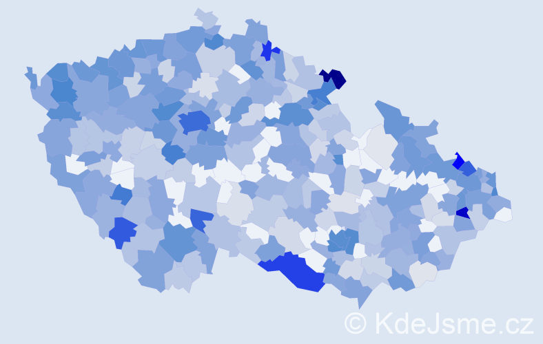 Jméno: 'Judita', počet výskytů 1059 v celé ČR