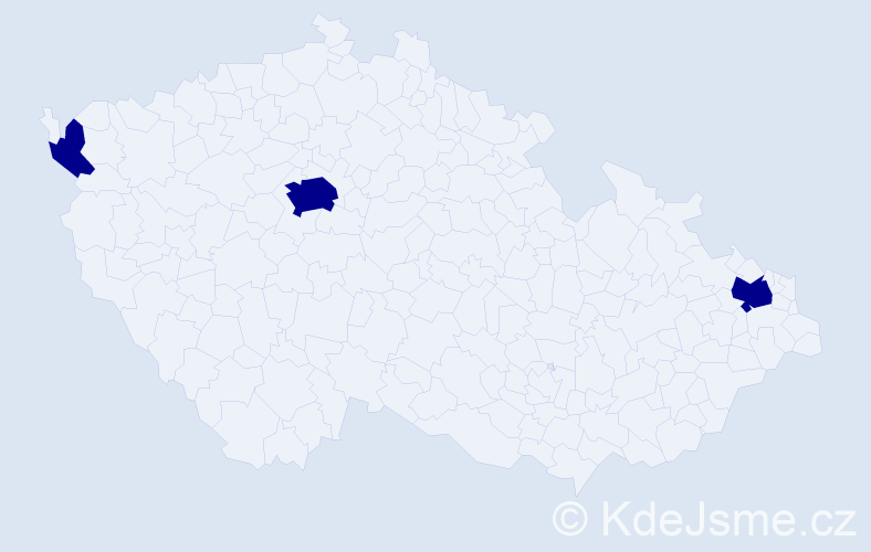 Jméno: 'Quang Thien', počet výskytů 3 v celé ČR