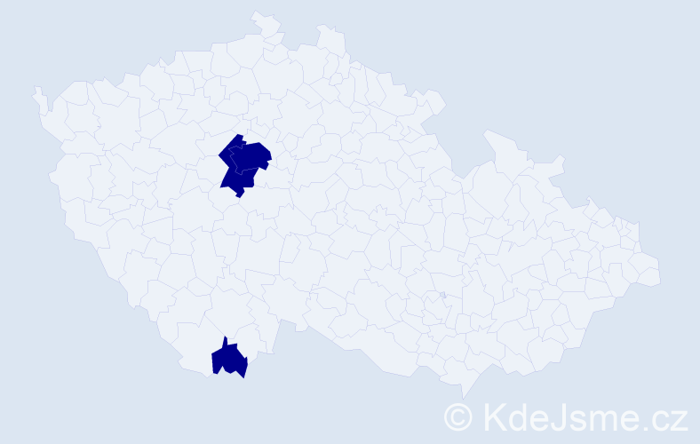 Jméno: 'Sadije', počet výskytů 3 v celé ČR